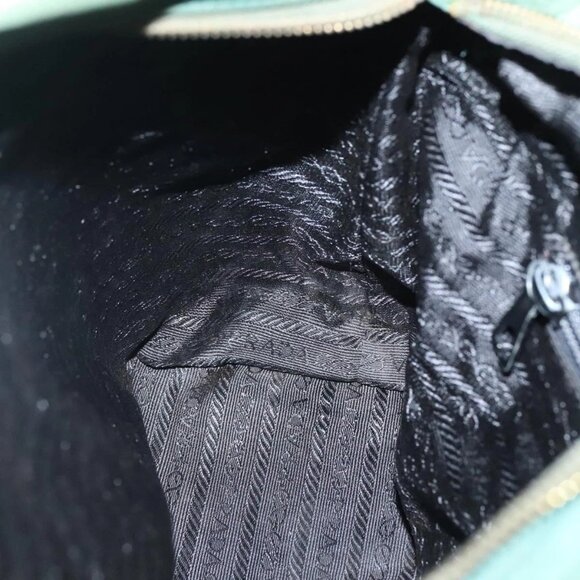 PRADA Chain Shoulder Bag Nylon Green Gold Auth bs29052 - Picture 12 of 16